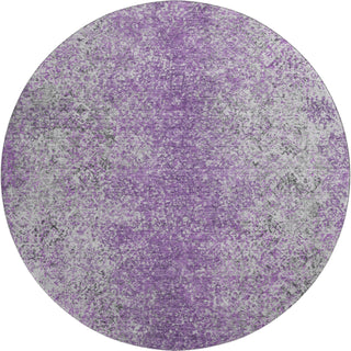 Piper Looms Mayfield Vintage AMF840 Plum Machine Washable Area Rug Round Main Image