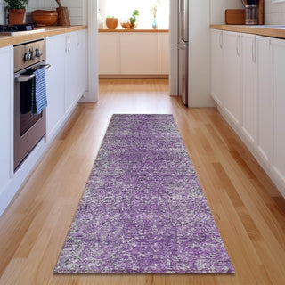 Piper Looms Mayfield Vintage AMF840 Plum Machine Washable Area Rug Runner Lifestyle Image Feature