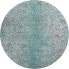 Piper Looms Mayfield Vintage AMF840 Teal Machine Washable Area Rug Round Main Image