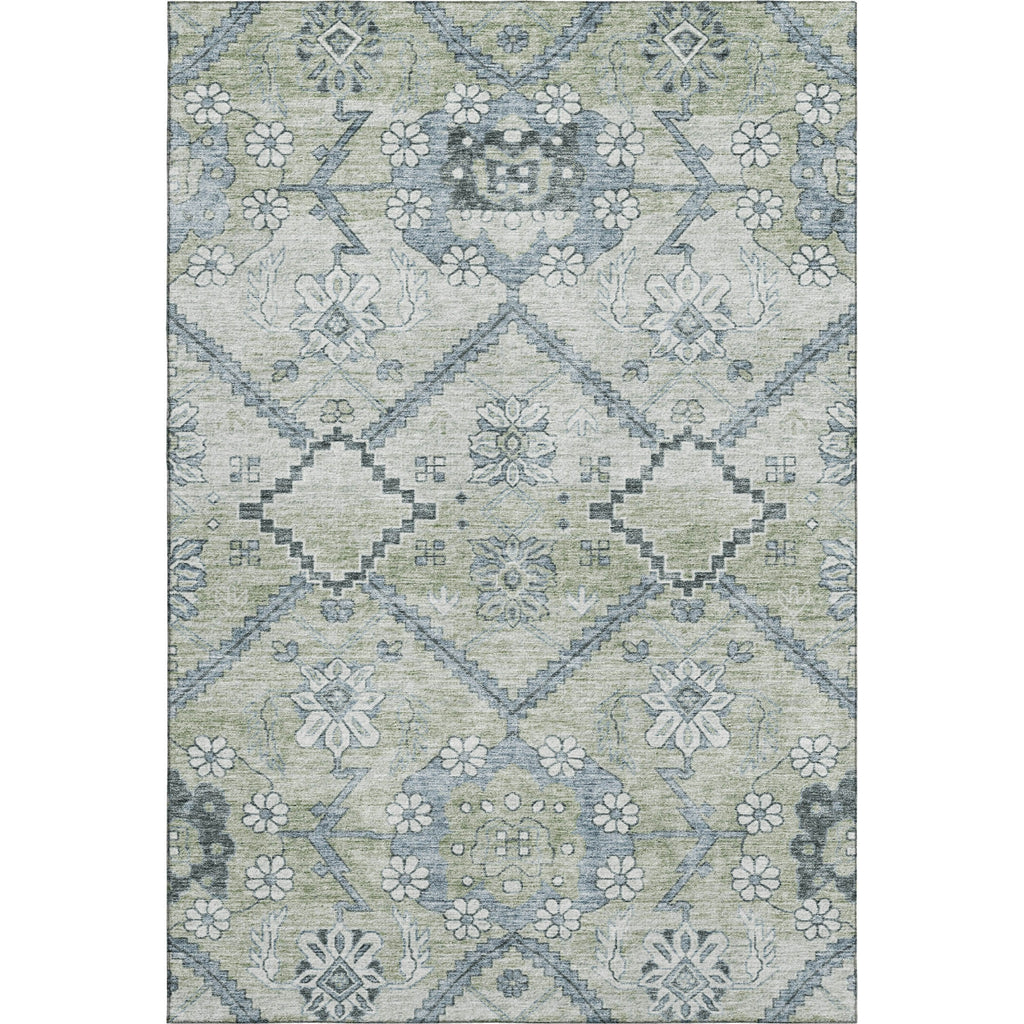 Piper Looms Mayfield Floral AMF841 Aloe Machine Washable Area Rug main image