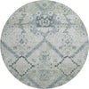 Piper Looms Mayfield Floral AMF841 Aloe Machine Washable Area Rug Round Main Image