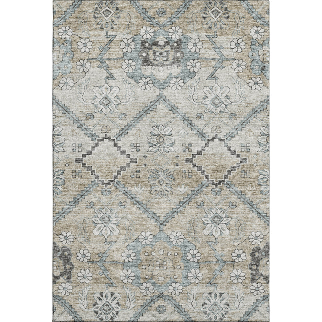 Piper Looms Mayfield Floral AMF841 Beige Machine Washable Area Rug main image