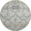 Piper Looms Mayfield Floral AMF841 Beige Machine Washable Area Rug Round Main Image