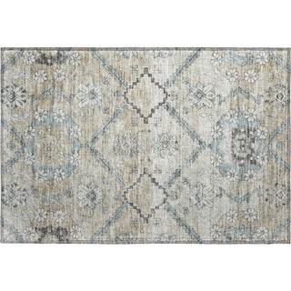 Piper Looms Mayfield Floral AMF841 Beige Machine Washable Area Rug Scatter Main Image