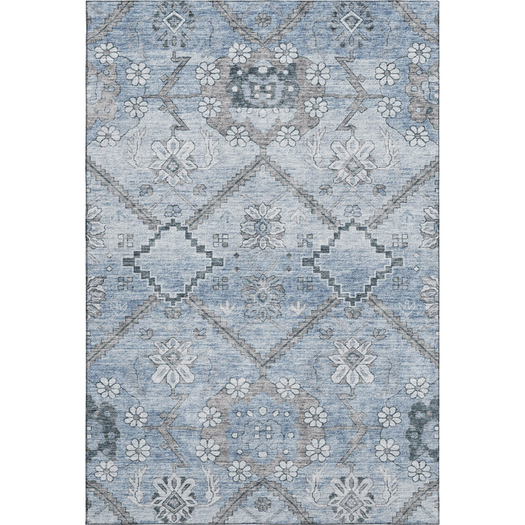 Piper Looms Mayfield Floral AMF841 Blue Machine Washable Area Rug main image