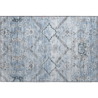 Piper Looms Mayfield Floral AMF841 Blue Machine Washable Area Rug Scatter Main Image