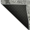 Piper Looms Mayfield Floral AMF841 Gray Machine Washable Area Rug Backing Image
