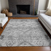 Piper Looms Mayfield Floral AMF841 Gray Machine Washable Area Rug Lifestyle Image Feature