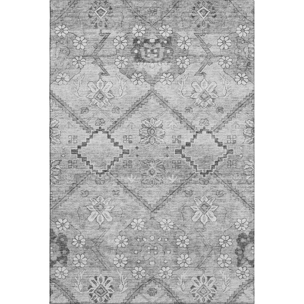 Piper Looms Mayfield Floral AMF841 Gray Machine Washable Area Rug main image