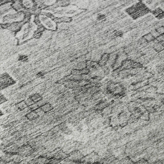 Piper Looms Mayfield Floral AMF841 Gray Machine Washable Area Rug Swatch Image