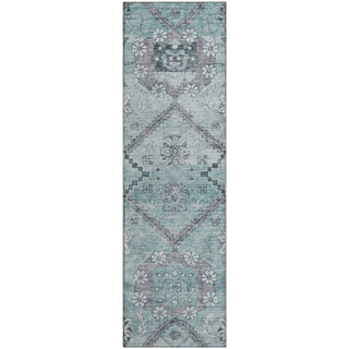 Piper Looms Mayfield Floral AMF841 Teal Machine Washable Area Rug Runner Main Image