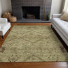 Piper Looms Mayfield Floral AMF842 Brown Machine Washable Area Rug Lifestyle Image Feature