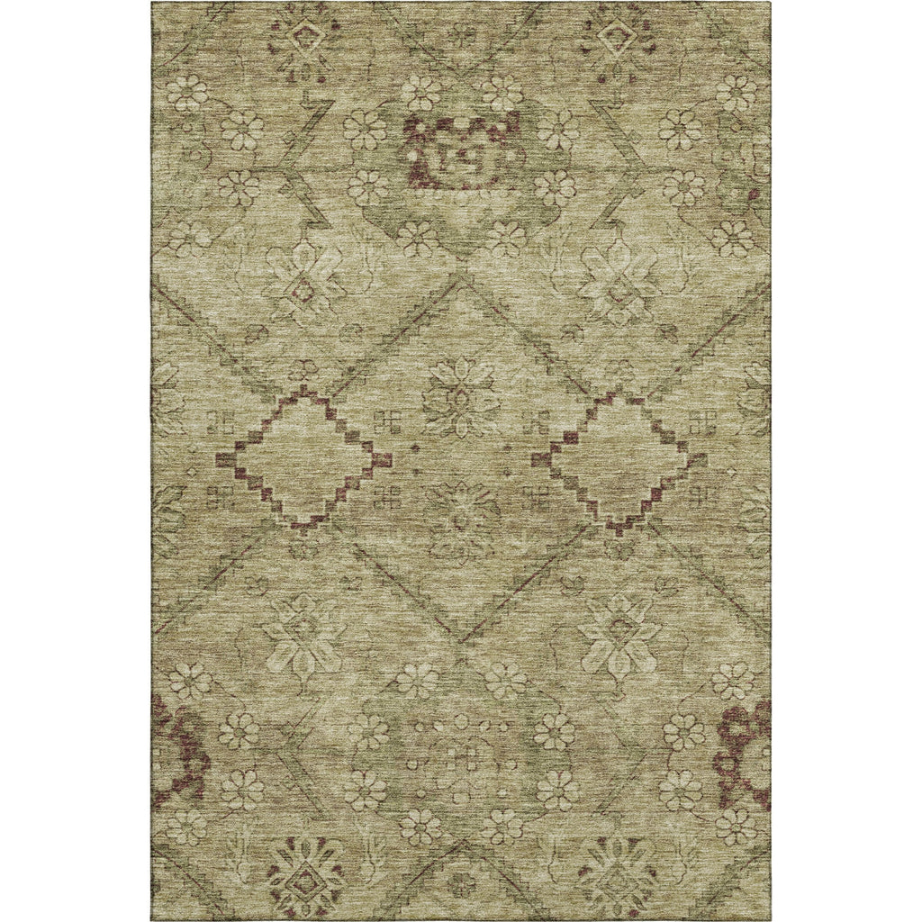 Piper Looms Mayfield Floral AMF842 Brown Machine Washable Area Rug main image