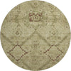 Piper Looms Mayfield Floral AMF842 Brown Machine Washable Area Rug Round Main Image