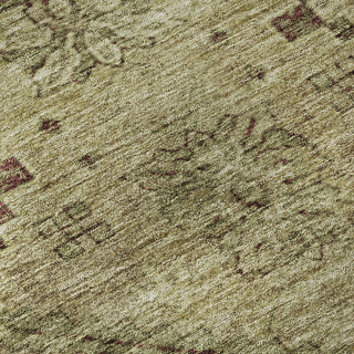 Piper Looms Mayfield Floral AMF842 Brown Machine Washable Area Rug Swatch Image