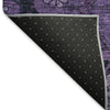 Piper Looms Mayfield Floral AMF842 Eggplant Machine Washable Area Rug Backing Image