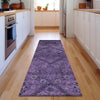 Piper Looms Mayfield Floral AMF842 Eggplant Machine Washable Area Rug Runner Lifestyle Image Feature
