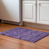 Piper Looms Mayfield Floral AMF842 Eggplant Machine Washable Area Rug Scatter Lifestyle Image Feature