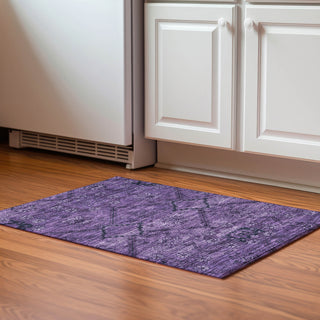 Piper Looms Mayfield Floral AMF842 Eggplant Machine Washable Area Rug Scatter Lifestyle Image Feature