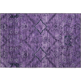 Piper Looms Mayfield Floral AMF842 Eggplant Machine Washable Area Rug Scatter Main Image