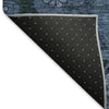 Piper Looms Mayfield Floral AMF842 Navy Machine Washable Area Rug Backing Image