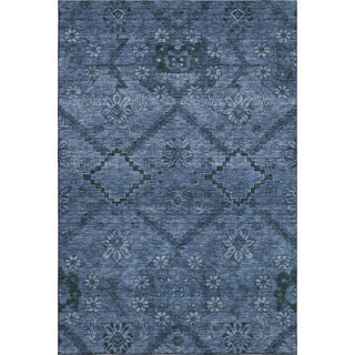 Piper Looms Mayfield Floral AMF842 Navy Machine Washable Area Rug main image