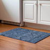 Piper Looms Mayfield Floral AMF842 Navy Machine Washable Area Rug Scatter Lifestyle Image Feature