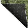 Piper Looms Mayfield Floral AMF842 Olive Machine Washable Area Rug Backing Image