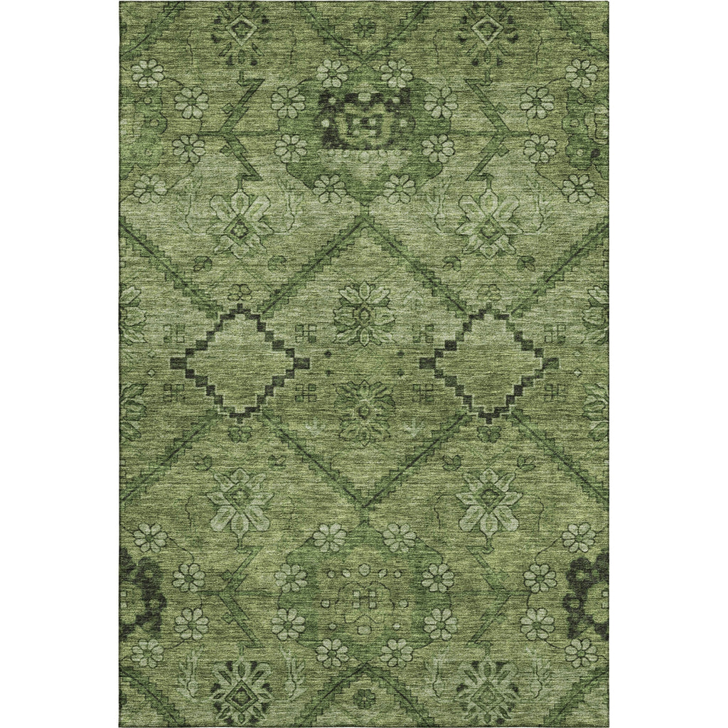 Piper Looms Mayfield Floral AMF842 Olive Machine Washable Area Rug main image