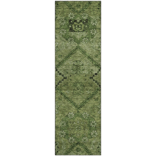 Piper Looms Mayfield Floral AMF842 Olive Machine Washable Area Rug Runner Main Image