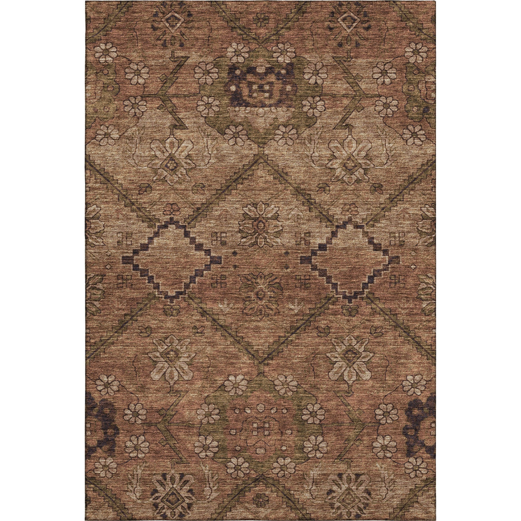 Piper Looms Mayfield Floral AMF842 Paprika Machine Washable Area Rug main image