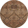 Piper Looms Mayfield Floral AMF842 Paprika Machine Washable Area Rug Round Main Image