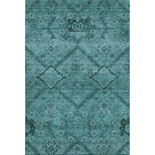 Piper Looms Mayfield Floral AMF842 Teal Machine Washable Area Rug main image