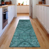 Piper Looms Mayfield Floral AMF842 Teal Machine Washable Area Rug Runner Lifestyle Image Feature