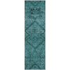 Piper Looms Mayfield Floral AMF842 Teal Machine Washable Area Rug Runner Main Image