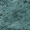 Piper Looms Mayfield Floral AMF842 Teal Machine Washable Area Rug Swatch Image