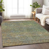 Piper Looms Mayfield Modern AMF843 Green Machine Washable Area Rug Lifestyle Image Feature