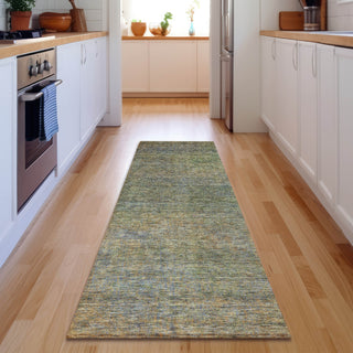 Piper Looms Mayfield Modern AMF843 Green Machine Washable Area Rug Runner Lifestyle Image Feature
