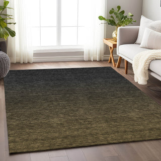 Piper Looms Mayfield Modern AMF844 Chocolate Machine Washable Area Rug Lifestyle Image Feature