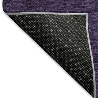 Piper Looms Mayfield Modern AMF844 Eggplant Machine Washable Area Rug Backing Image
