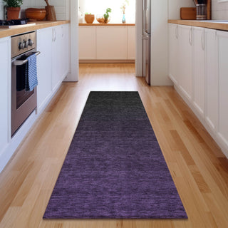 Piper Looms Mayfield Modern AMF844 Eggplant Machine Washable Area Rug Runner Lifestyle Image Feature
