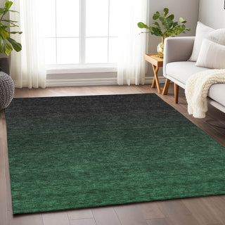 Piper Looms Mayfield Modern AMF844 Emerald Machine Washable Area Rug Lifestyle Image Feature