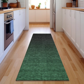 Piper Looms Mayfield Modern AMF844 Emerald Machine Washable Area Rug Runner Lifestyle Image Feature