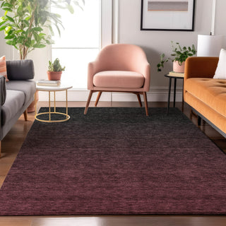 Piper Looms Mayfield Modern AMF844 Merlot Machine Washable Area Rug Lifestyle Image Feature