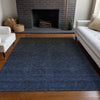 Piper Looms Mayfield Modern AMF844 Navy Machine Washable Area Rug Lifestyle Image Feature