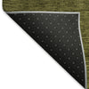 Piper Looms Mayfield Modern AMF844 Olive Machine Washable Area Rug Backing Image