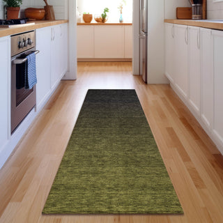 Piper Looms Mayfield Modern AMF844 Olive Machine Washable Area Rug Runner Lifestyle Image Feature