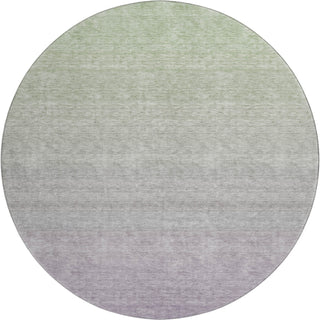 Piper Looms Mayfield Ombre AMF845 Aloe Machine Washable Area Rug Round Main Image