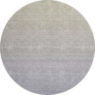 Piper Looms Mayfield Ombre AMF845 Beige Machine Washable Area Rug Round Main Image