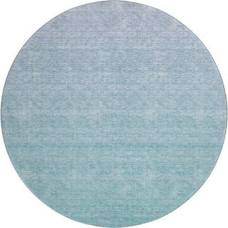 Piper Looms Mayfield Ombre AMF845 Sky Machine Washable Area Rug Round Main Image